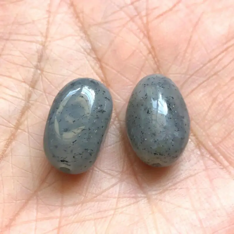 

12/15mm Natural Hotan Jades Seed Stone Bead For Jewelry Making Diy Necklace Bracelet Charms Nephrite Jade Bead Accessories