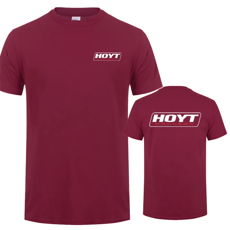 Hoyt Archery Men T Shirt Summer Unisex Casual Cotton Short Sleeve HOYT Archery Huntinger Bows Tshirts Fashion Cool Tops LH-427 6