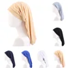Solid Color Unisex Adult Elastic Band Dreadlock Braids Hair Care Long Sock Bonnet Sleeping Cap Turban Hat for Women Men Headwrap 2