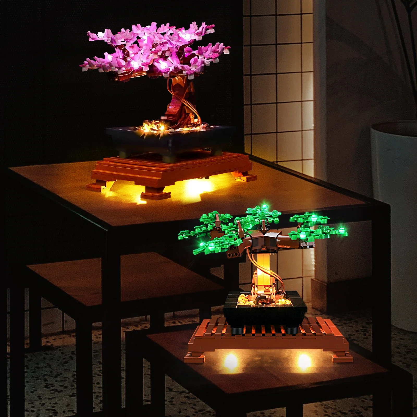 Hprosper 5V LED 조명 10281 Creator Expert 분재 나무 장식 램프(배터리 상자 포함)(레고 빌딩 블록은 포함되지 않음)
