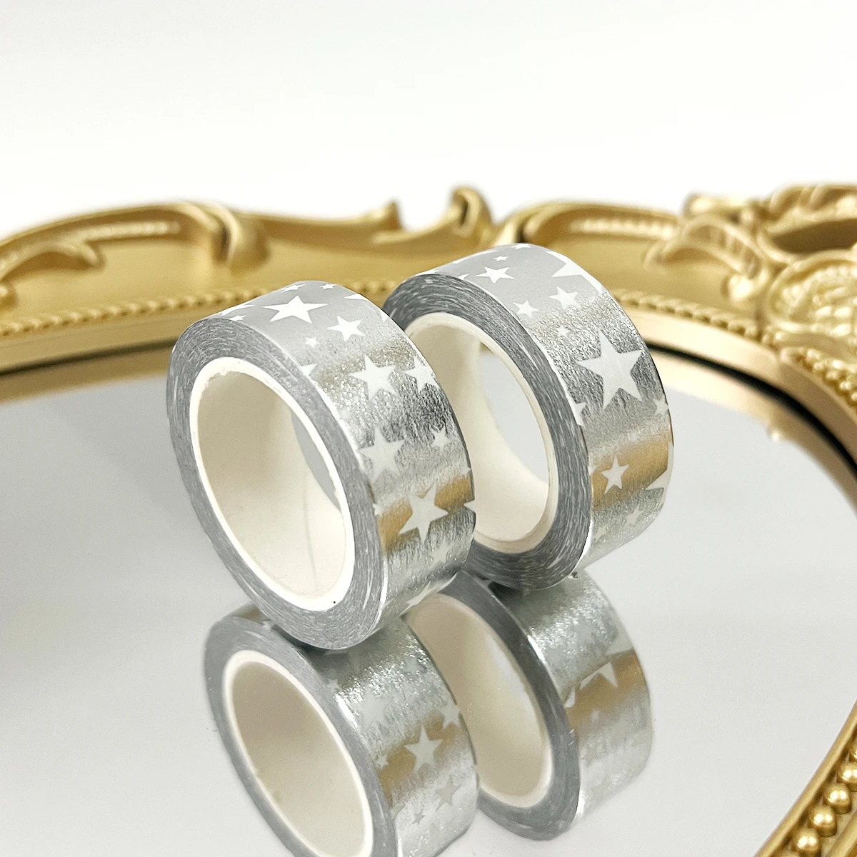 15mm*10m Japanese Kawaii DIY Scrapbooking Tools Gold Foil Washi Tape Gold/Silver/Copper/Star/Green Color Masking Tape 4