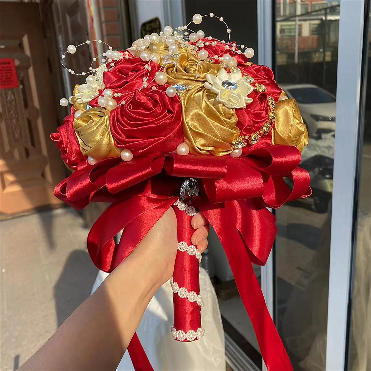 New Design Wedding Decoration Pearl Multicolor Rose Bouquet For Bride And  Bridesmaids Romantic Holding Flowers Wedding Supplies - AliExpress, image size:1200x1200