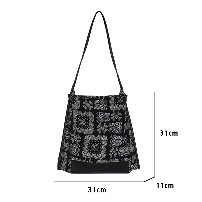 

Women Bag Casual Tote Bohemian Open Soft Printing Vintage Shoulder Bags Handbags Fashion High Capacity Shopping Bag Girls Bag