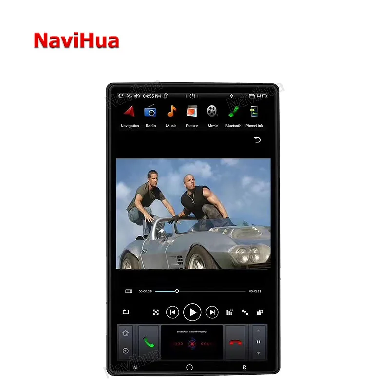 

Автомагнитола Navihua, универсальная мультимедийная система на android, с сенсорным экраном, dvd, gps, типоразмер 2 DIN