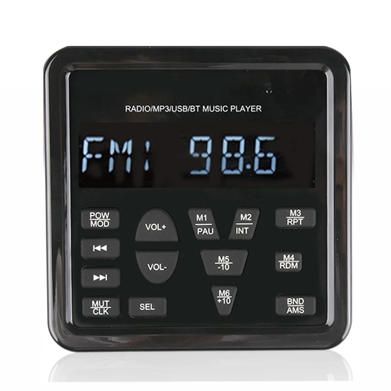

Boat Radio Stereo Marine Audio System USB Bluetooth FM Player Waterproof Wired Remote for Yamaha Wave Runner Jet Ski ATV