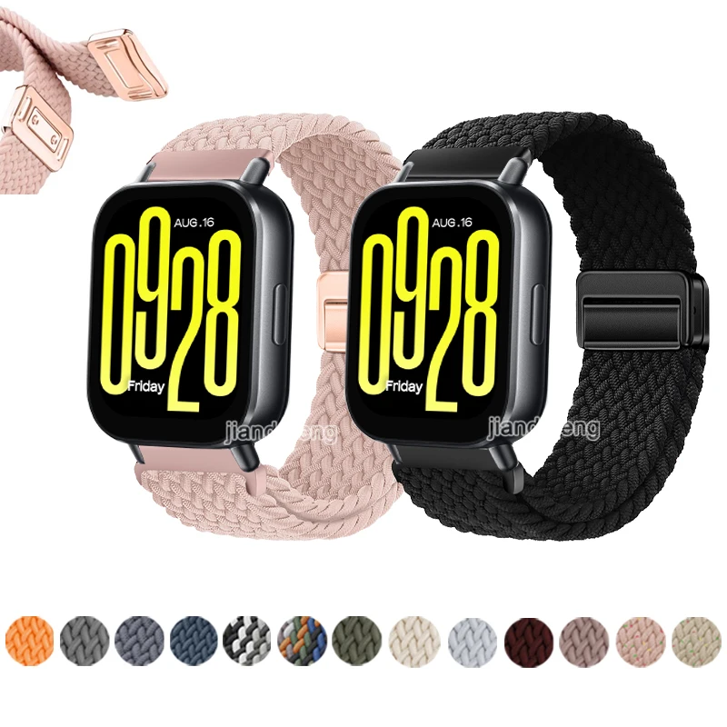 Woven Magnetic Buckle Nylon Wristband Strap