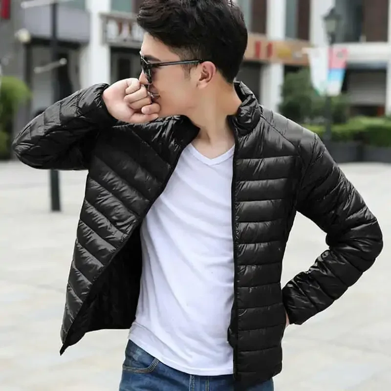 thumbnail image 1 of Chaquetas de plumas para hombre Abrigo acolchado para hombre Parkas acolchadas ligeras Novedades modernas y rebajas de invierno Modelos de ropa de abrigo vintage 2024, 1 of 5