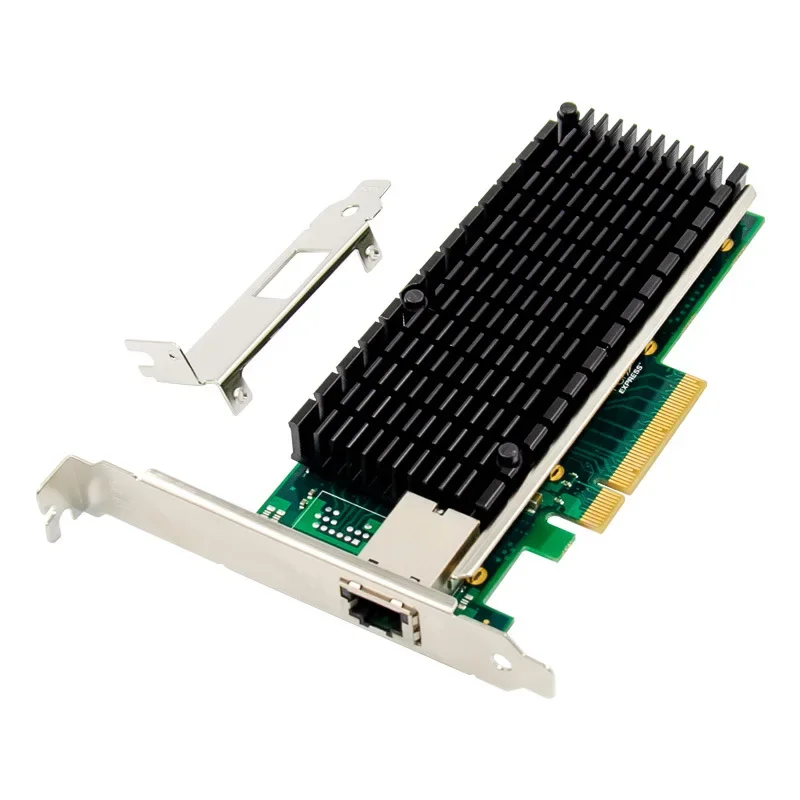 PCIE X8 10 기가비트 이더넷 서버 네트워크 카드, PCIe 8X 10GbE 서버 전기 포트 네트워크 카드, 10000Mbps 칩 인텔 X540