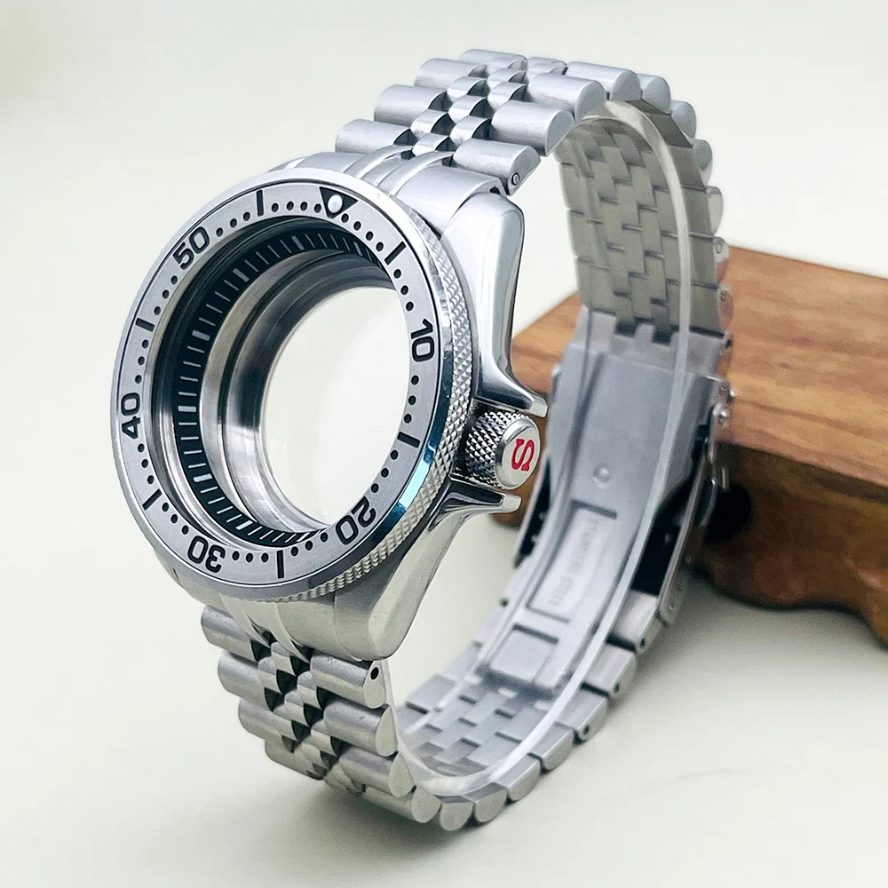 Enhanced Watch Case and Strap Kit with Crown at 3.0 - Includes Bracelet Set