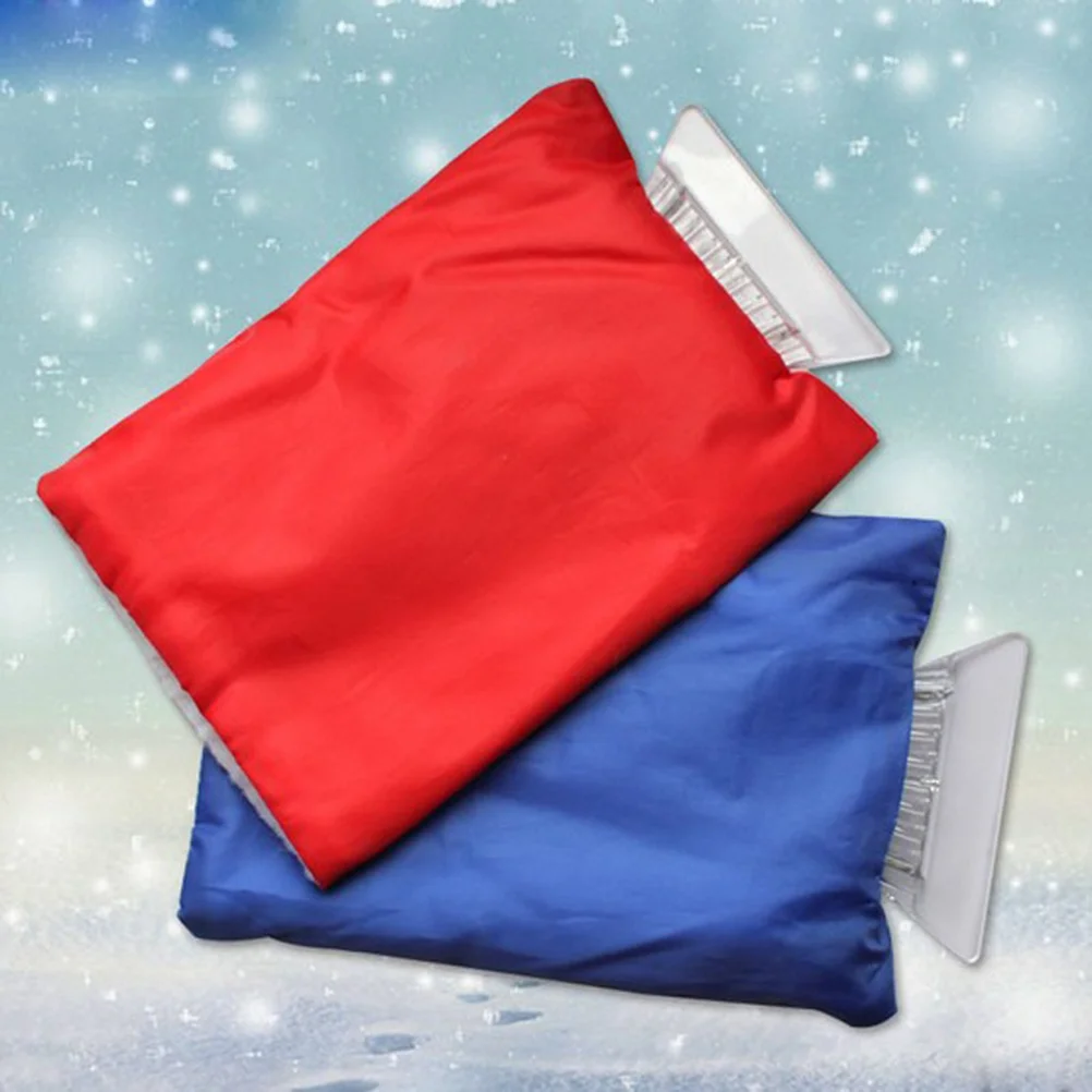 Snow Car Snow Scraper Ice Cleaner Cleaner For Windshield With Glove(Blue) Scraper for Car