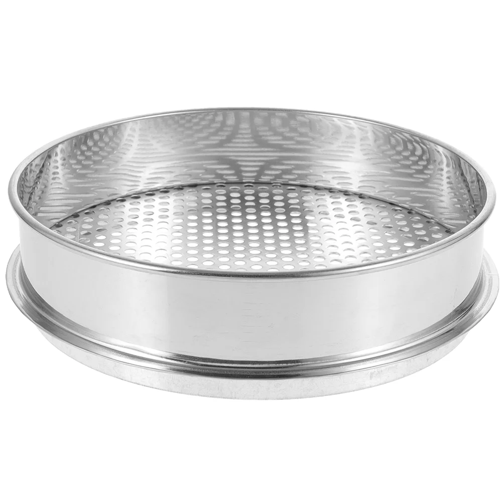 

Compost Composting Round Hole Sifter Mesh Soil Sieve Grading for Food Kitchen Stainless Steel Supply