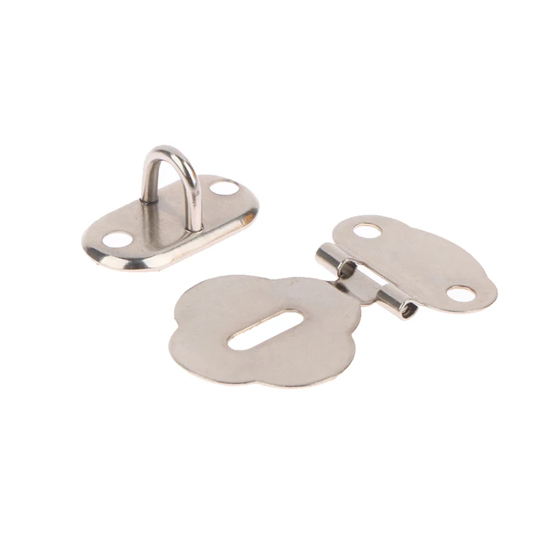 2Pair/Set Lock Hasp Hook Latch Lock Hinge Hardware For Jewelry Box Diary Book Drawer Wood Case Buckle