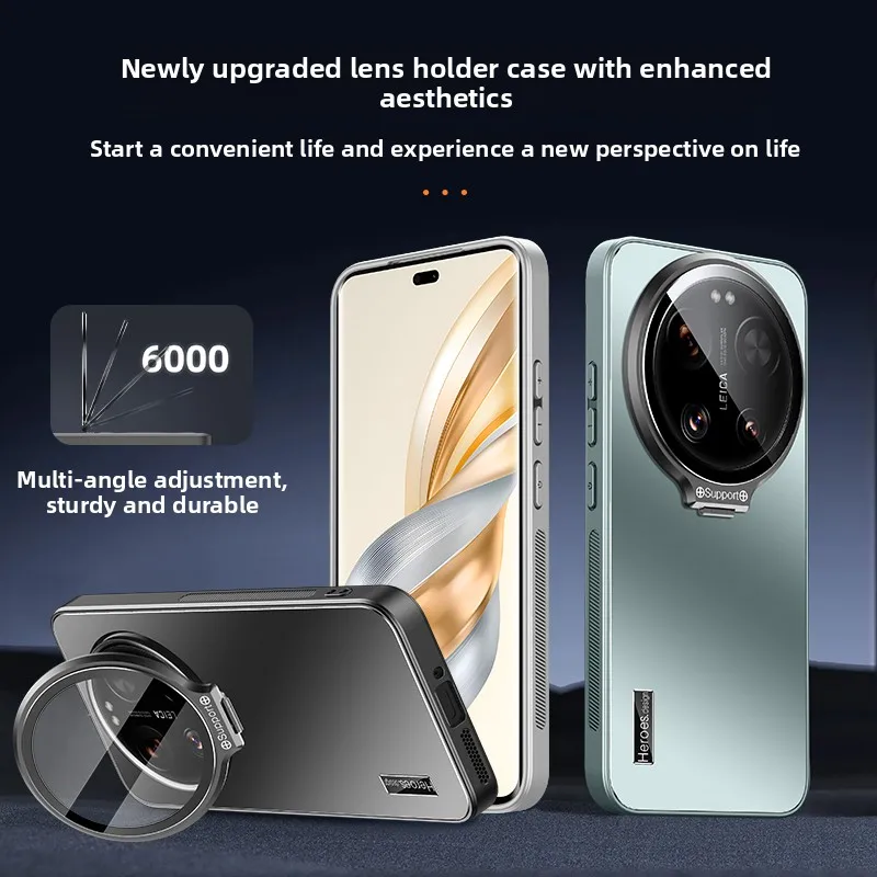 Luxury Thin Heat Dissipation Matte Stand Premium Acrylic Shockproof Case