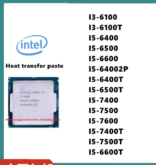 I3-6100T I3-7300 I5-64002P I5-6500 I5-6600T I5-7400 I5-67500 I5-7600 I5-8600 I5-8500 I5-8400 Cpu