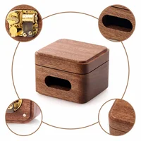 Wooden Music Box 18 Tones Sapele Musical Box Game Theme Song Tori No Uta City in The Sky Birthday Present Children's Day Gifts 2