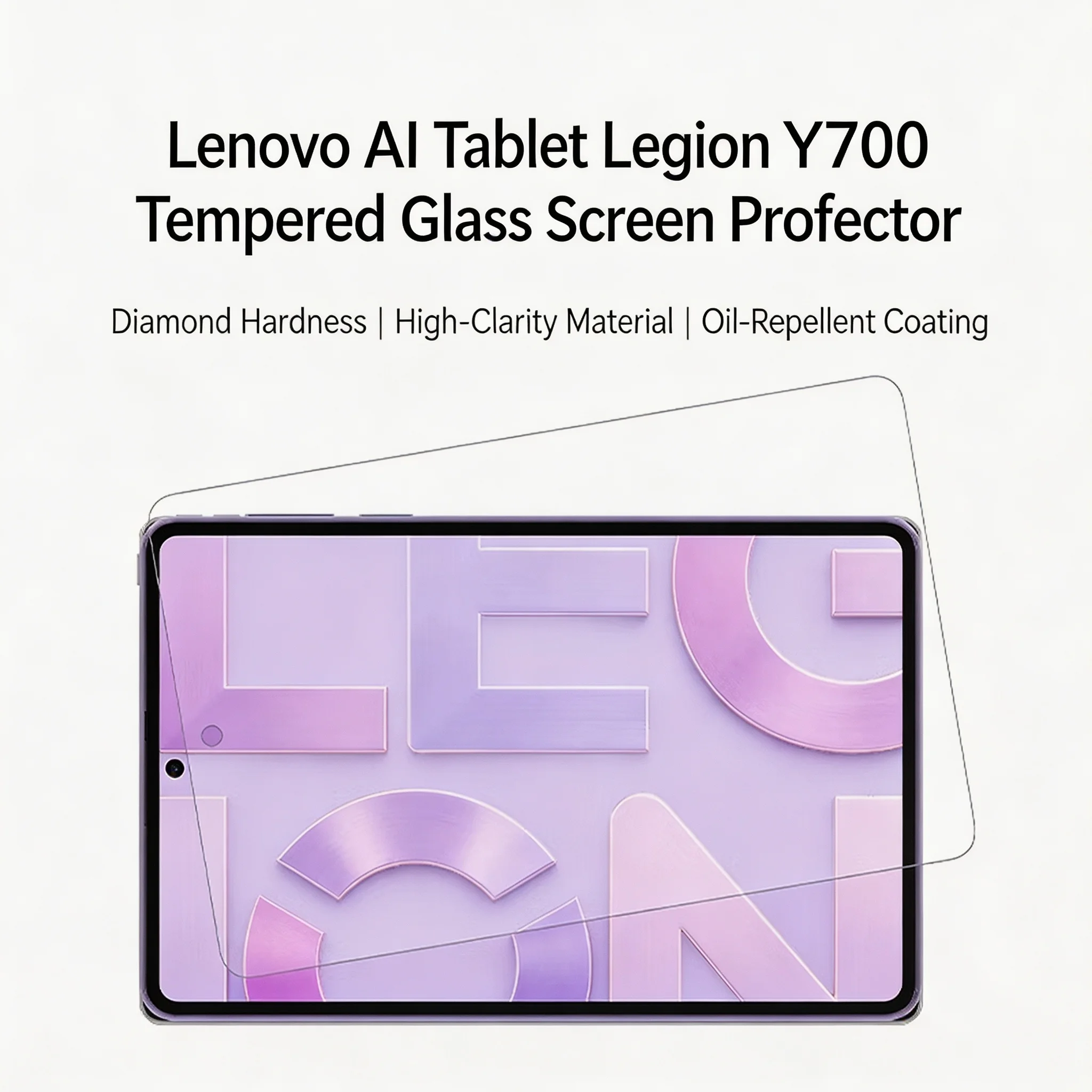 Premium Tempered Glass Screen Protector - High Clarity, Anti-Fingerprint, Oleophobic Coating, Easy Installation