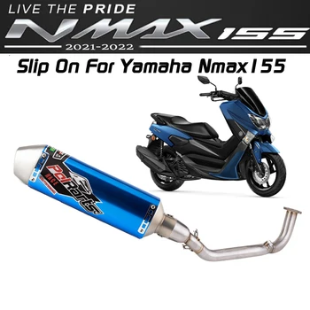 Motorcycle Exhaust Full System Slip On For Yamaha Nmax155 Nmax 155 2020 2021 Years Motorcycle Exhaust Escape Muffler