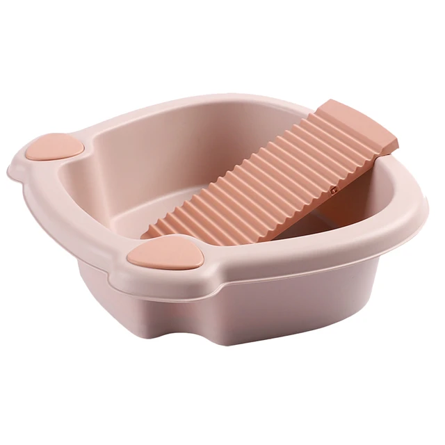 Washboard Washing Clothes Hand Wash Board - Bucket, Basin for Laundry