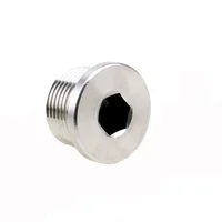 JIAX 1PCS Stainless Steel M18x1.5 Thread Plug O2 Oxygen Sensor Inner Hexagon Bung Connector Auto Part 2