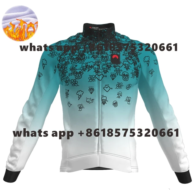 thumbnail image 1 of Conjunto de chaqueta y maillot de ciclismo para hombre de Slopline, nuevo conjunto de polar térmico de invierno de manga larga para exteriores, equipo para bicicleta de montaña, Ciclismo para hombre, 1 of 5