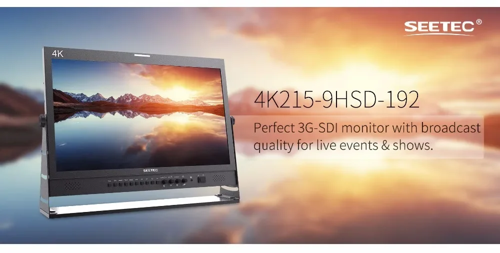 Seetec 4K215-9HSD-192 21.5 Inch Pro Broadcast Monitor IPS 1920x1080 3G-SDI 4K HD