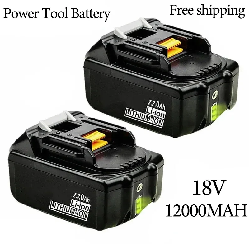 

Power Tool Battery 2stücke Original Für Makita 18V 12000mAh Aufladbare Batterie Mit LED Li-Ion Ersatz LXT BL1860B BL1860 BL1850
