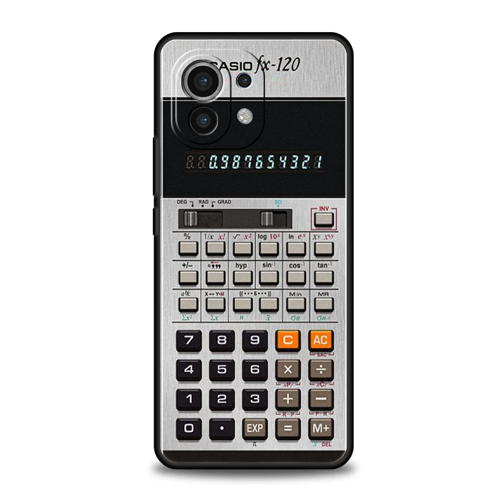 Vintage Retro Calculator Design Silicone Phone Case Cover