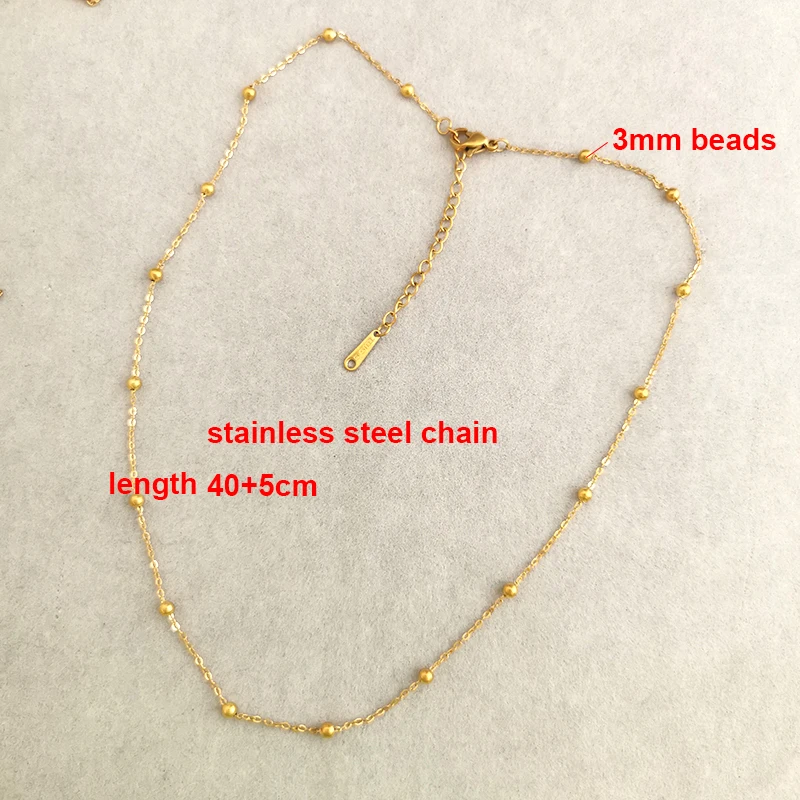Elegant Virgin Mary Pendant Necklace | Stainless Steel Pearl Beaded Choker in Gold and Rainbow Tones