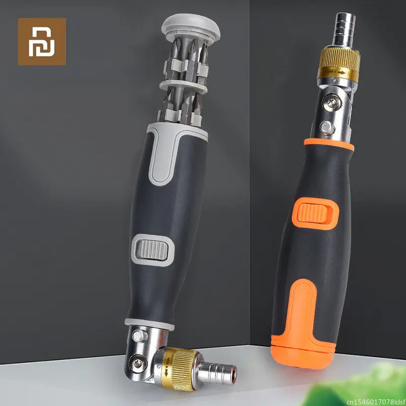

Youpin Portable Ratchet Screwdriver Set 10 In 1 Hidden Screwdriver Multi Angle Rotation Multifunctional Maintenance Set Tools