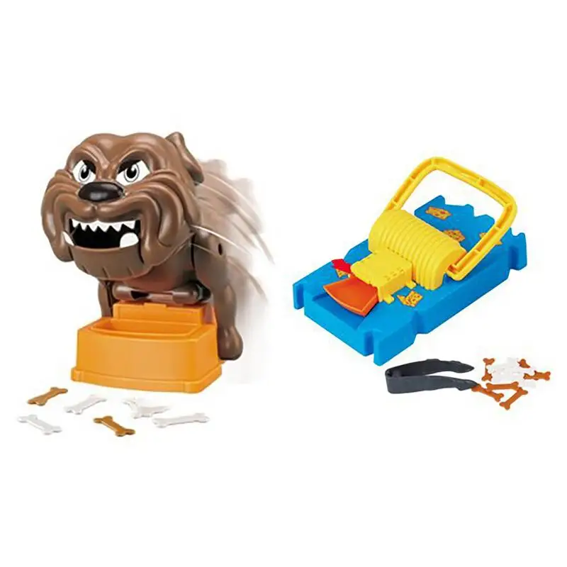 

Kids Interactive Toy Dog Toys For Kids Biting Dog Shape Trick Toy With Clamp Mouse Trap Toy Tabletop Board Tricky Game Novelty