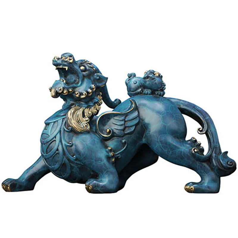 PIXIU-Chinese Mascot Miniatures Ornaments, Mythical Animal Decorations, Door, Home Crafts, Living Room Decor