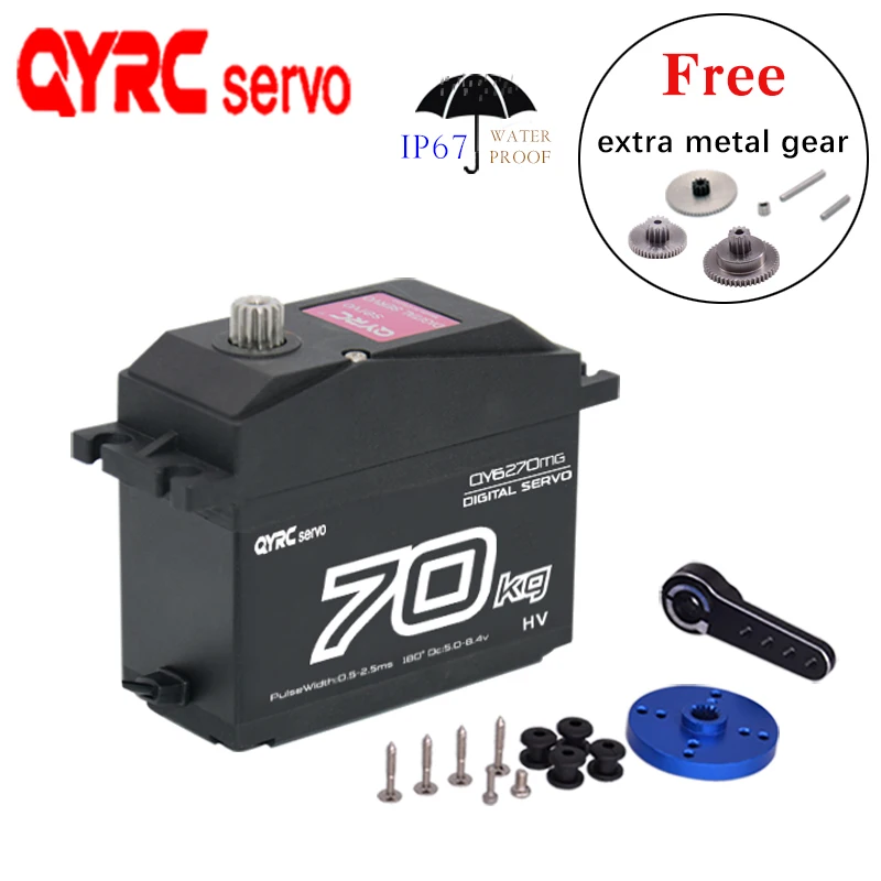 

Big Model 1/5 Digital Servo 70KG With Metal Arm Gear Motor High Speed Servos Compatible Traxxas arrma kraton baja Motor RC Car