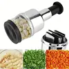 Manual Onion Chopper Stainless Steel Garlic Presser Food Crusher Cutter Meat Mincer Hand Press for Vegetable Kitchen Tool