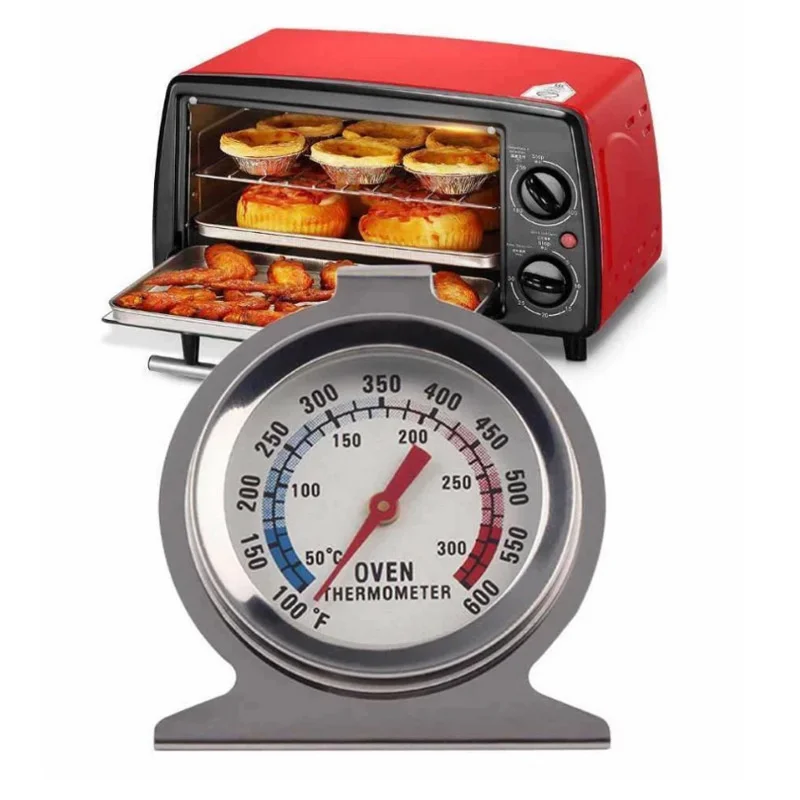 30pcs Stainless Steel Oven Thermometer Base Type Oven Thermometer (50-300 Degrees) Cj07084