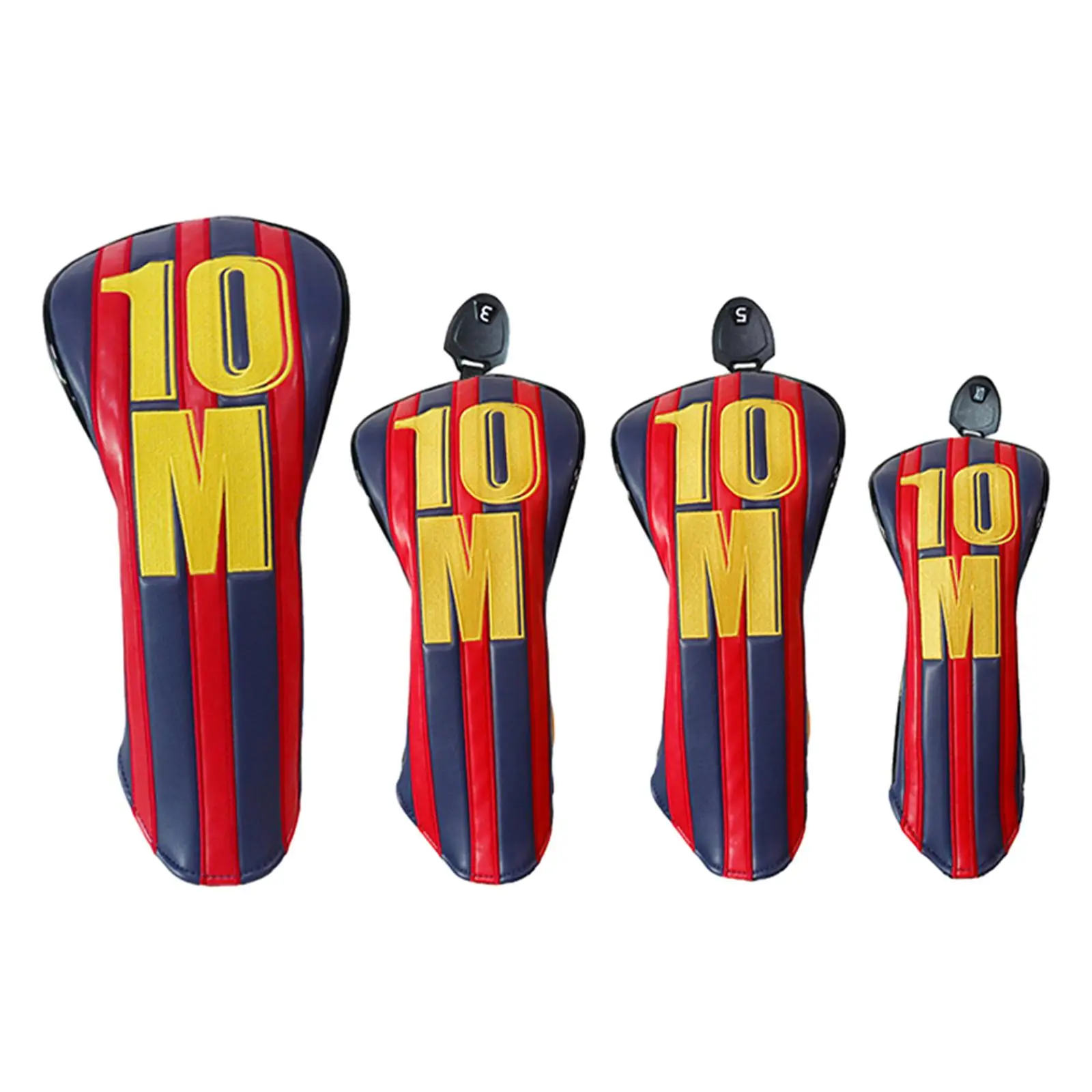 

4Pcs Golf Club Head Cover Waterproof Fairway Wood Cover Golf Shaft Protector