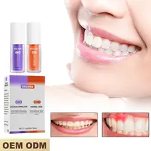 

30ml V34 Colour Corrector Toothpaste Stain Removal Teeth Whitening Toothpaste Cream Remove Teeth Stains Portable Whitening Gel