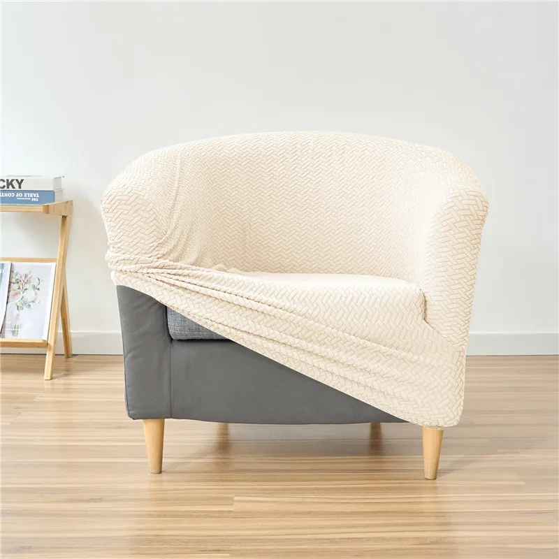 1PC Jacquard Club Sofa Cover Elastic Spandex Single Armchair Cover