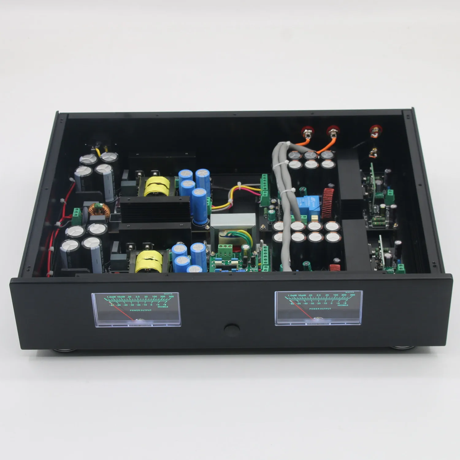 V1000 Classe D Irs2092 + Irfb4227 Amplificatore Audio Home Stereo Ad Alta Potenza 1000W 2.0 Con Misuratore Vu