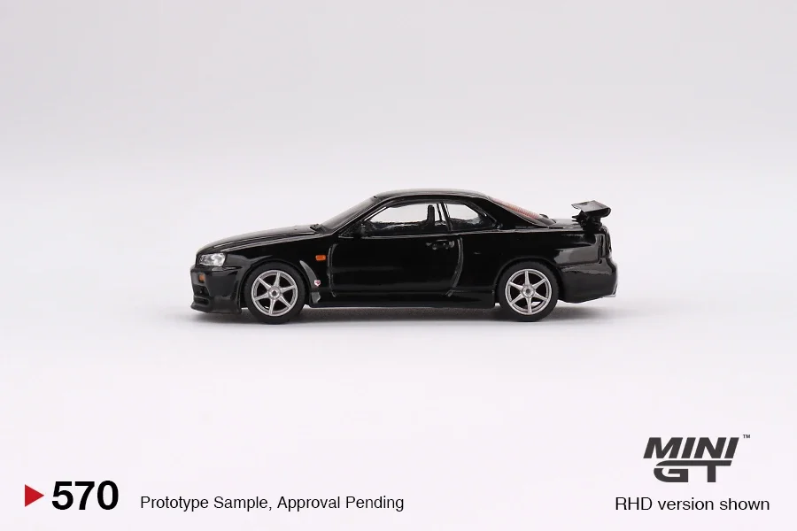 

MINI GT 1:64 Nissan Skyline GT-R (R34) V-Spec Black Pearl Model Car