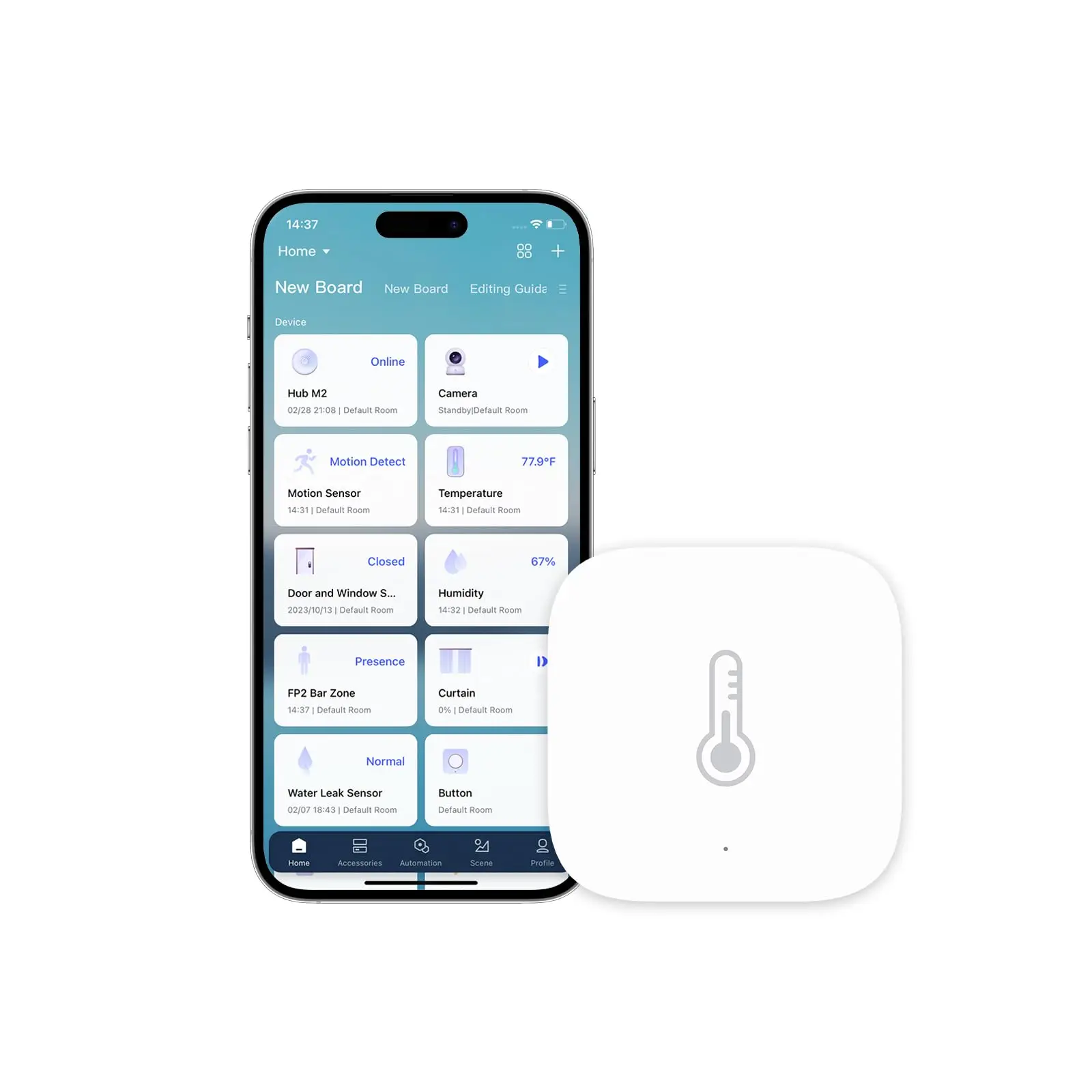 Temperature Humidity Sensor Zigbee Smart Air Pressure Environment Smart Control