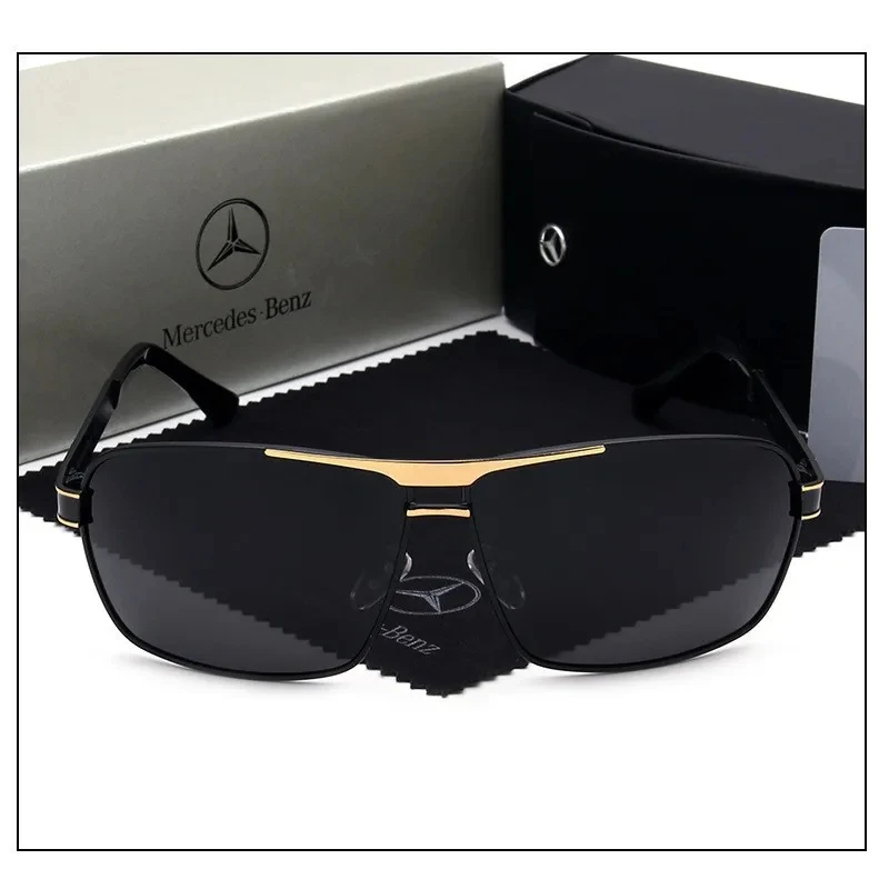 메르세데스 벤츠 A B C E S 클래스 A35 A45 C43 C63 CLA CLS GLA GLB GLC SLK ML 자동차 고급 남성용 편광 선글라스 눈부심 방지 고글