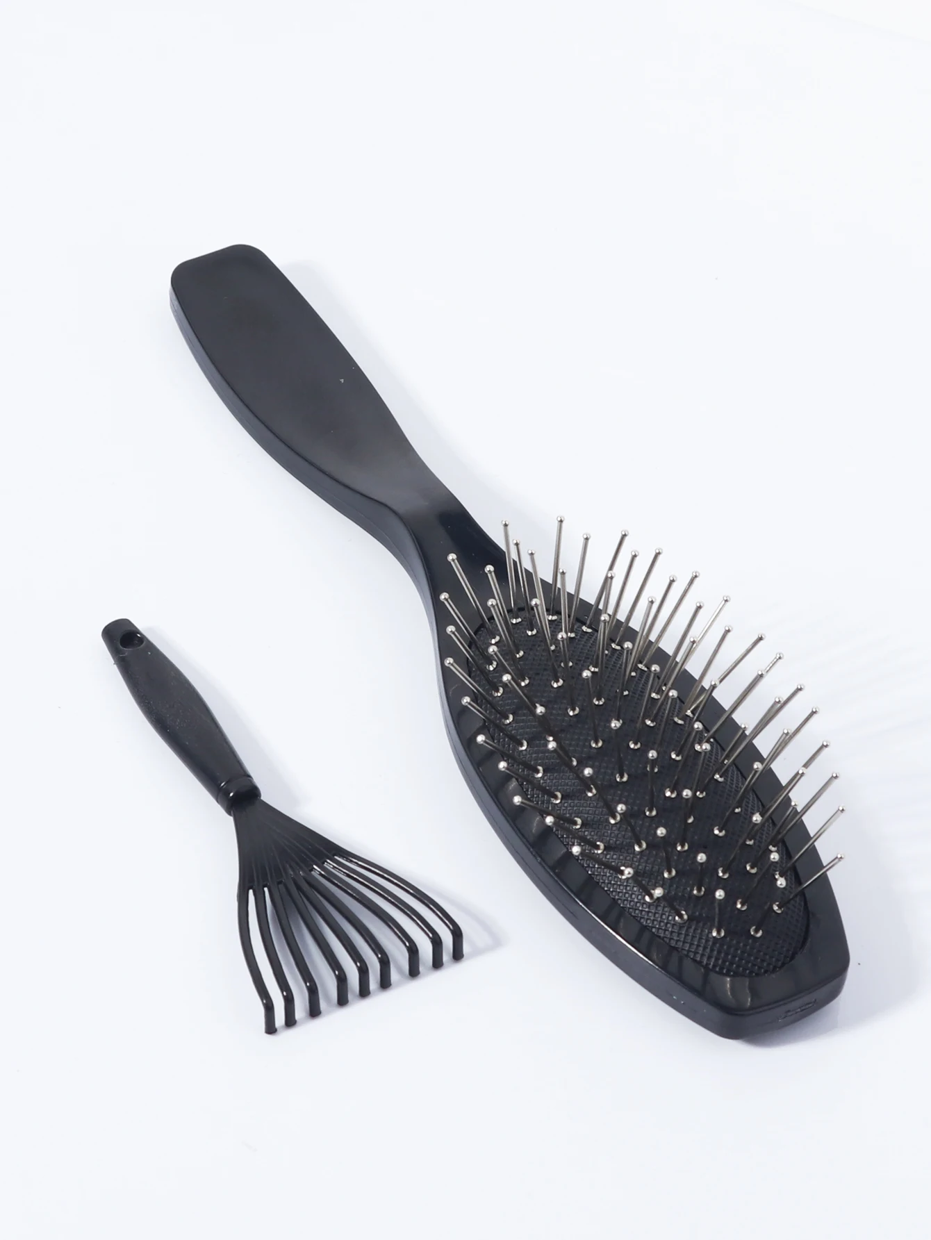 Professional Anti-Static Steel Comb Brush Wig Hair Extension Training Head Tool Cleaning Comb 2pcs Special for Real Hair Wigs hair comb,hair brush,hair styling tool,hair styling comb,hair styling brush,curling comb,wig brush,curly hair comb