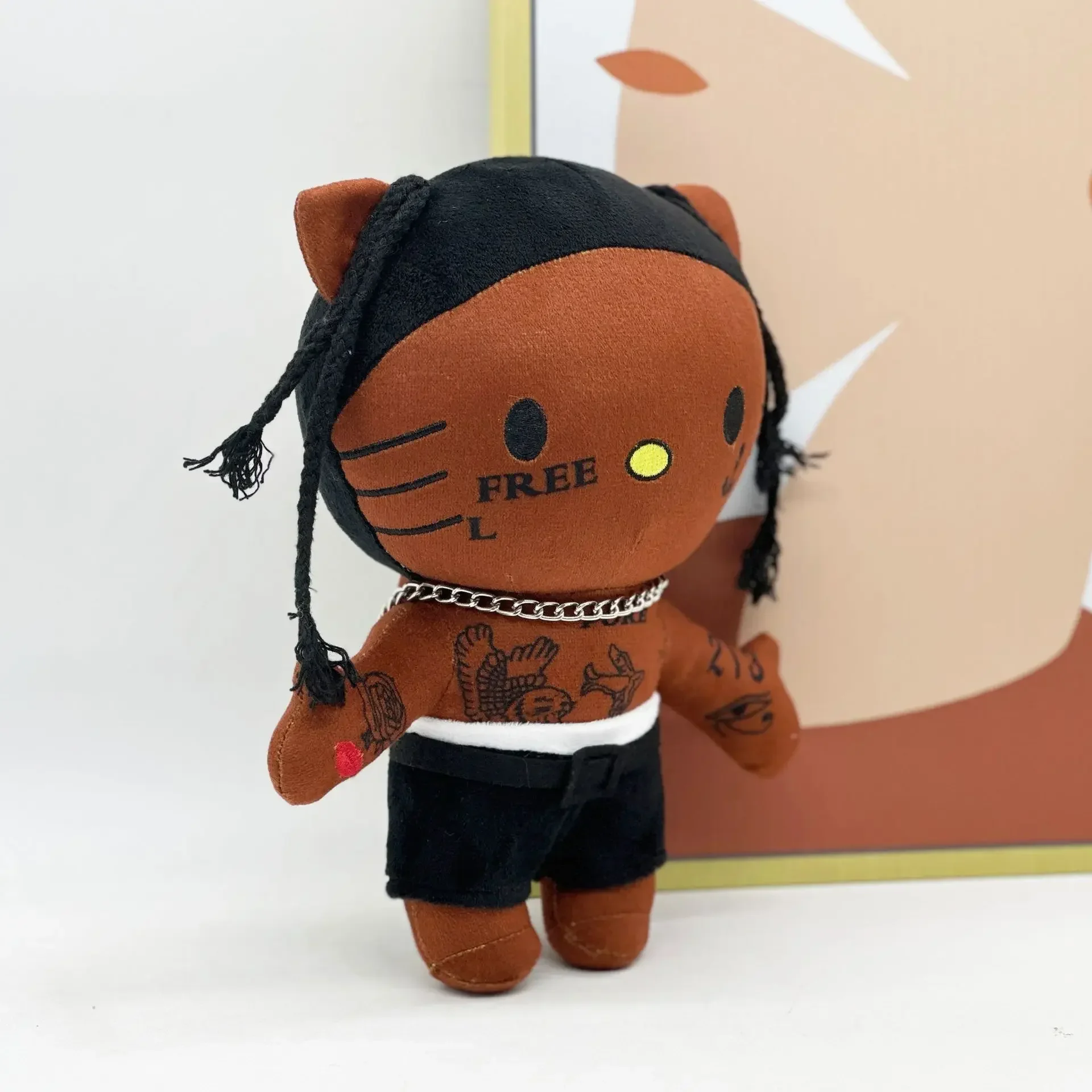 Multiple Styles Hello Kitty Eminem xxxtentacion Frank Ocean Plush Toy Doll with Clothes Stuffed Soft Plush Toys Fans Collect Gif 6