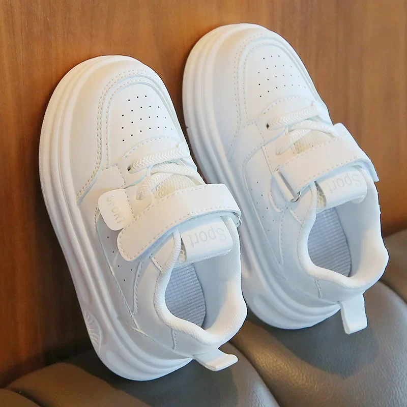 White Kids Sneakers for School and Casual Wear
