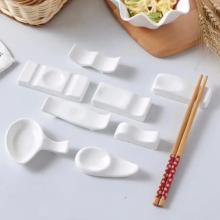 Chopstick Rest Groove Design Mirror Polished Fork Holder Easy To Clean