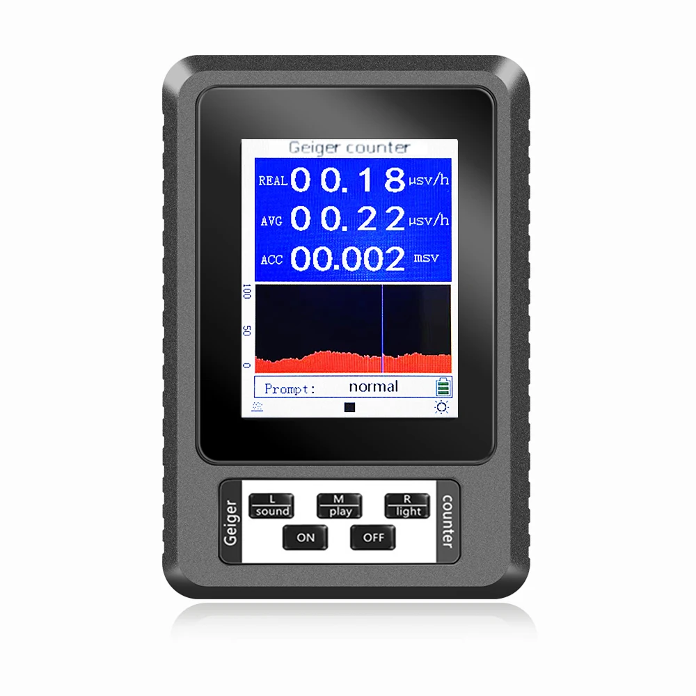 KKMOON Geiger Counter Radiation Dosimeter Nuclear Radiation Detector Radioactive Tester Detector Radioactivity