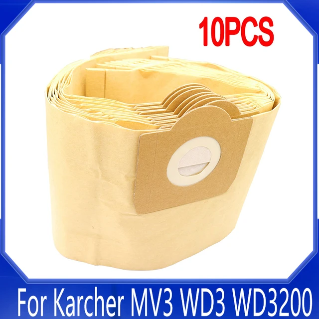 Filtre pour aspirateur Karcher MV3 WD3 WD3200 WD3300 A2204 A2656, sacs en  papier pour aspirateur Rowenta RB88 RU100 RU101 - AliExpress