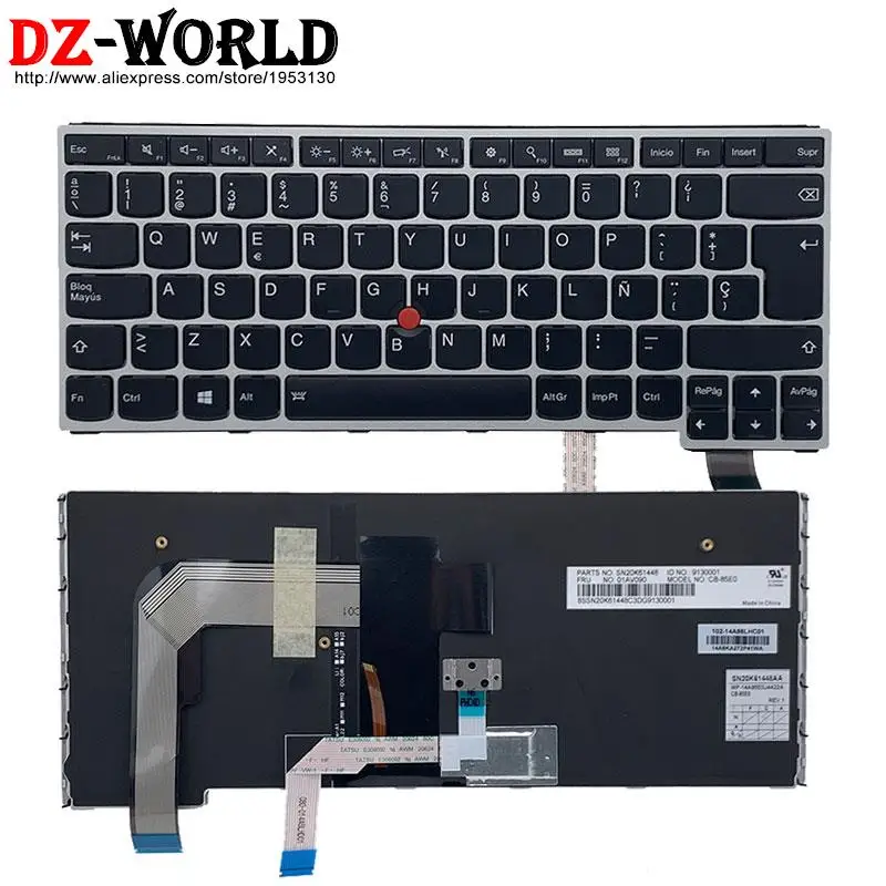 Cfr Canadense Francês Português Sueco Espanhol Teclado Retroiluminado para Lenovo Thinkpad s3 Yoga 14 P40 Yoga 460 Laptop es se pt tr - Imagem 4