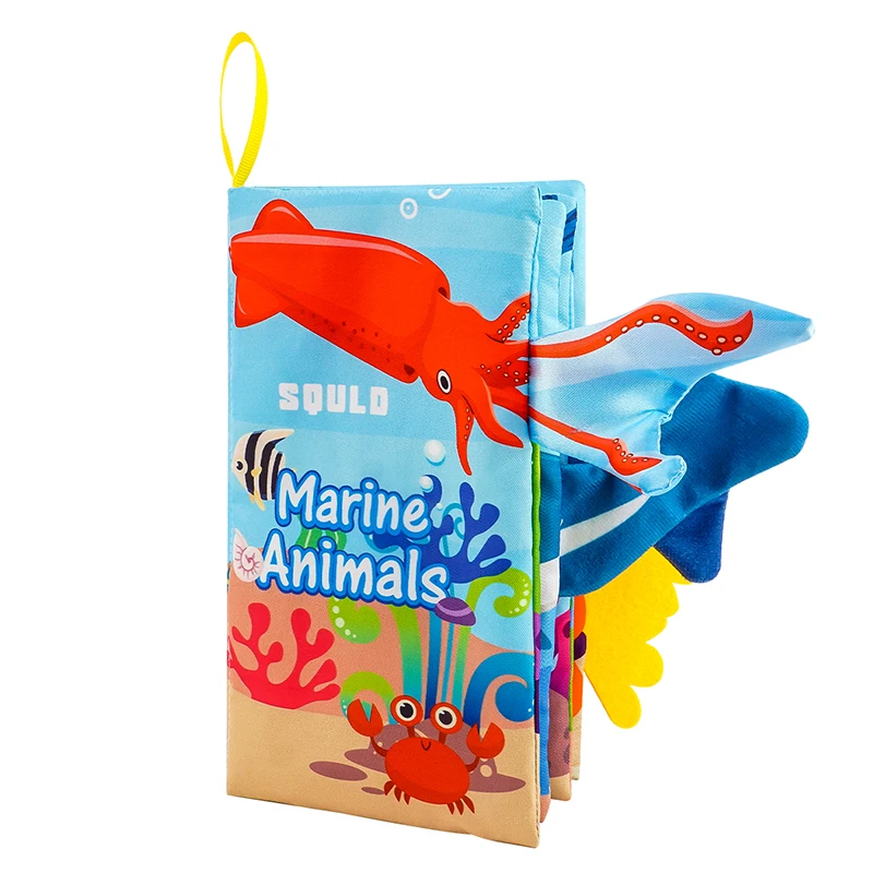 Baby Books Toys, Baby Books 0-6 Months, 3PCS Touch and Feel Cloth Crinkle Soft Books, Toys for 0-3-6-12-18 Months Infant Newborn 5