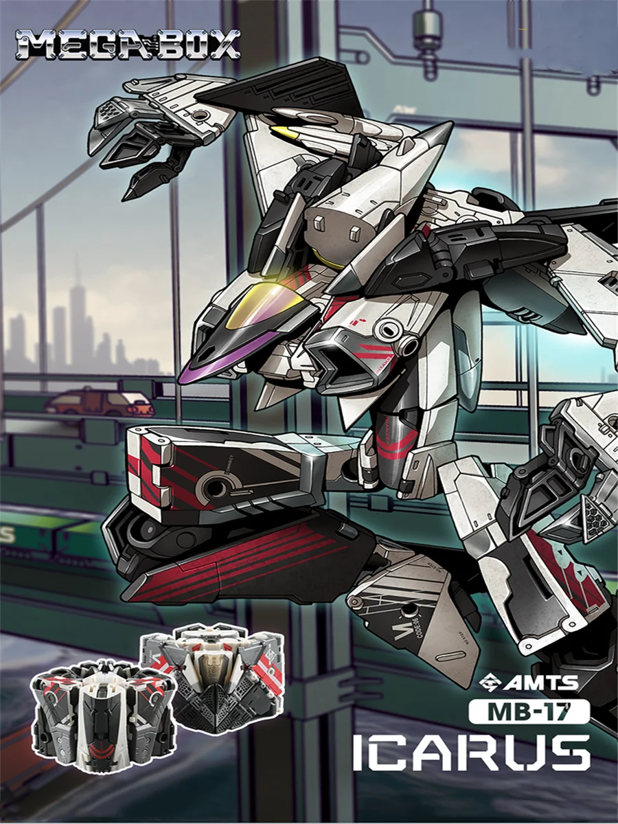 Beastbox Deformazione Robot Trasformazione Fighter Jet Toy Cube Combat Aircraft Model Eagle Raven Icarus Action Figure Megabox